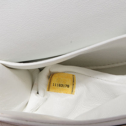 Chanel Caviar Quilted Medium Double Flap White 10 of 10