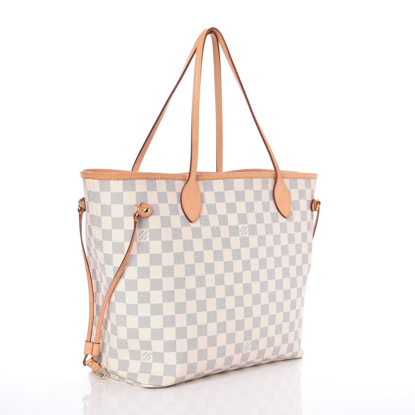 Damier Azur Neo Neverfull MM Rose Ballerine