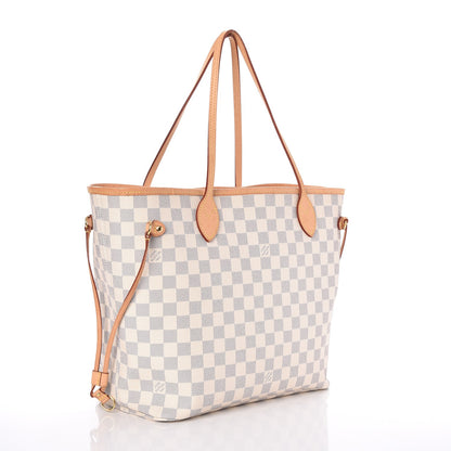 Louis Vuitton Damier Azur Neo Neverfull MM Rose Ballerine 3 of 10