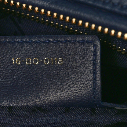 Christian Dior Lambskin Cannage Large Lady Dior Navy Blue 8 of 10