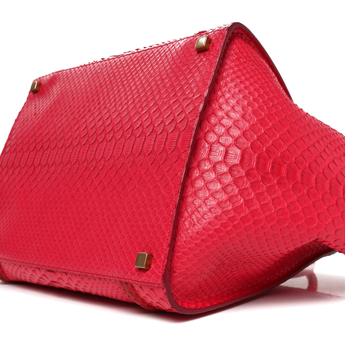 Celine Snakeskin Medium Phantom Luggage Fuchsia 10 of 11