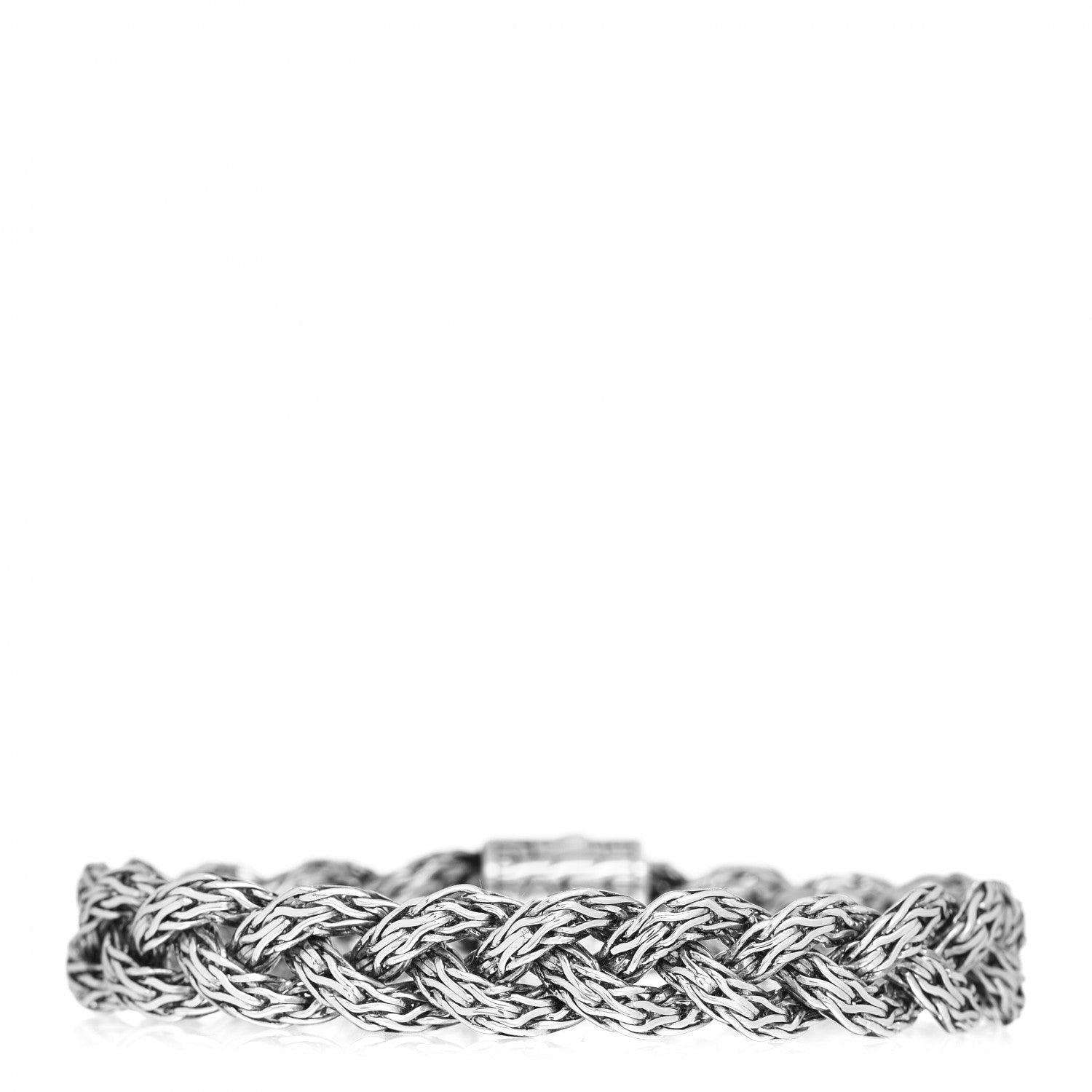 John Hardy Sterling Silver Medium Braided Classic Chain Bracelet 1 of 4