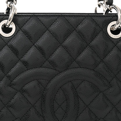 Chanel Caviar Quilted Grand Shopping Tote GST Black 10 of 13