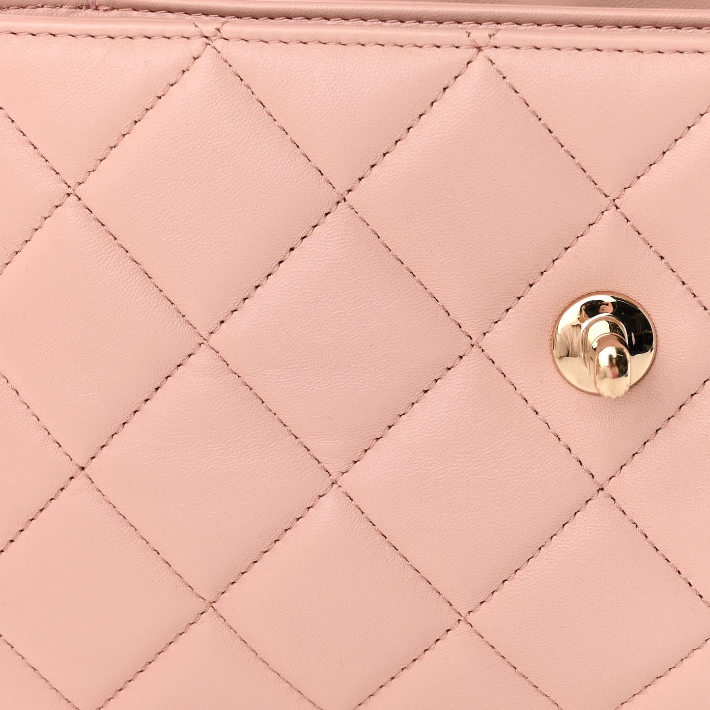 Lambskin Quilted Small Trendy Chain CC Flap Dual Handle Bag Light Pink