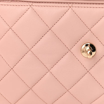 Chanel Lambskin Quilted Small Trendy Chain CC Flap Dual Handle Bag Light Pink 12 of 13