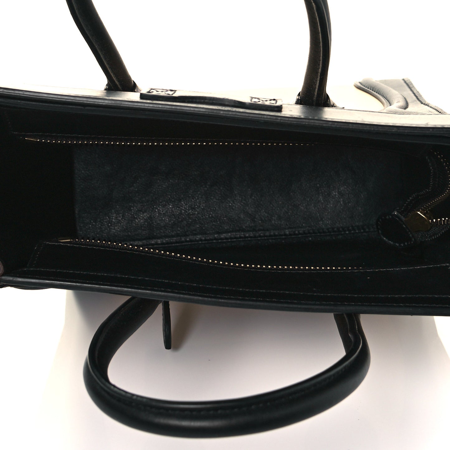 Smooth Calfskin Nano Tri-Color Luggage White