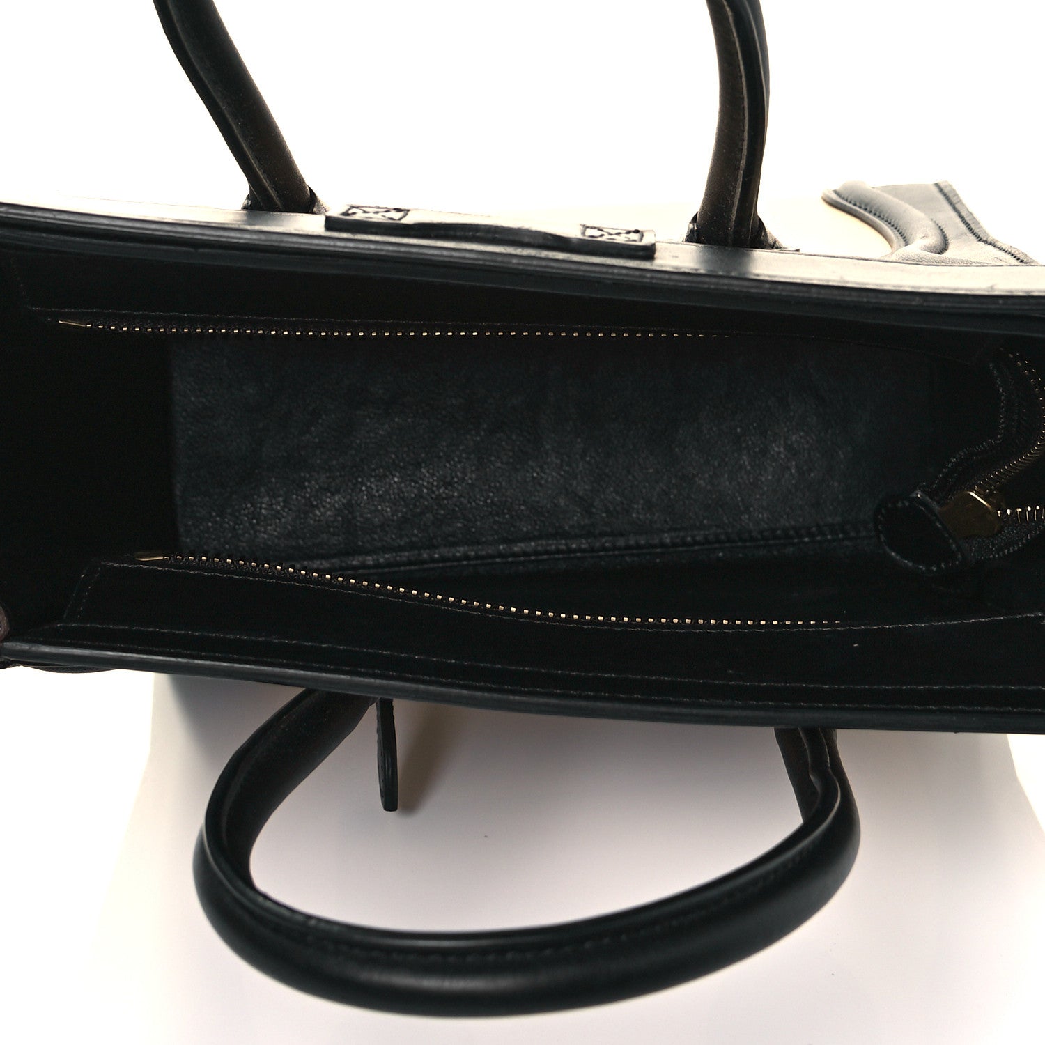 Celine Smooth Calfskin Nano Tri-Color Luggage White 5 of 10