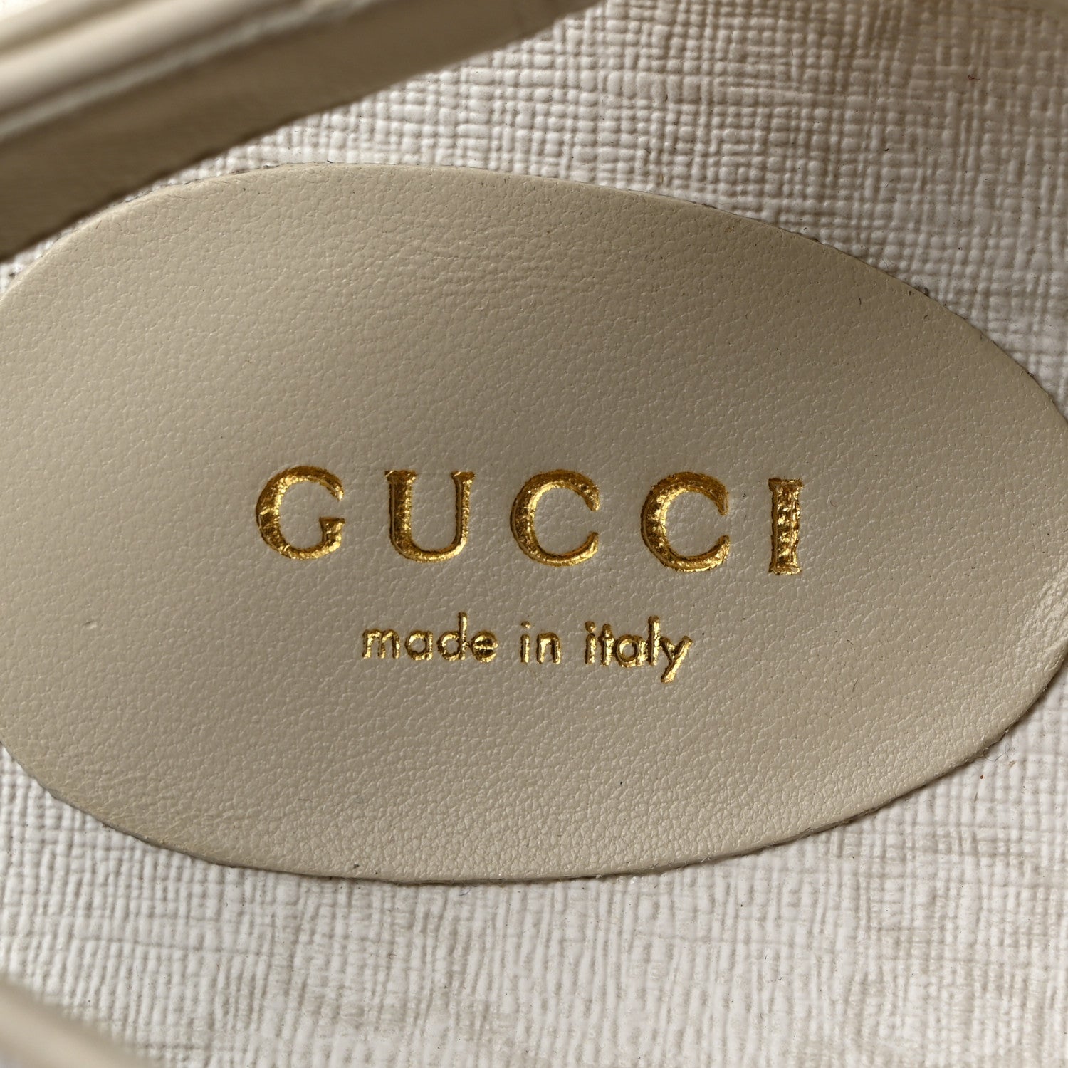 Gucci GG Supreme Monogram Granada Kid Angelina Platform 35mm Slingback Sandals 41 White Mystic White 6 of 10