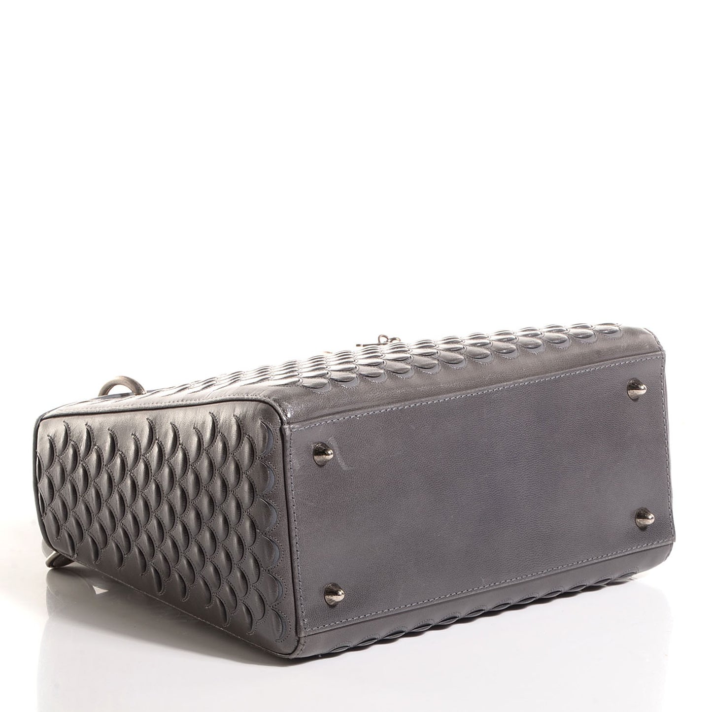 Lambskin Fish Scale Detail Medium Lady Dior