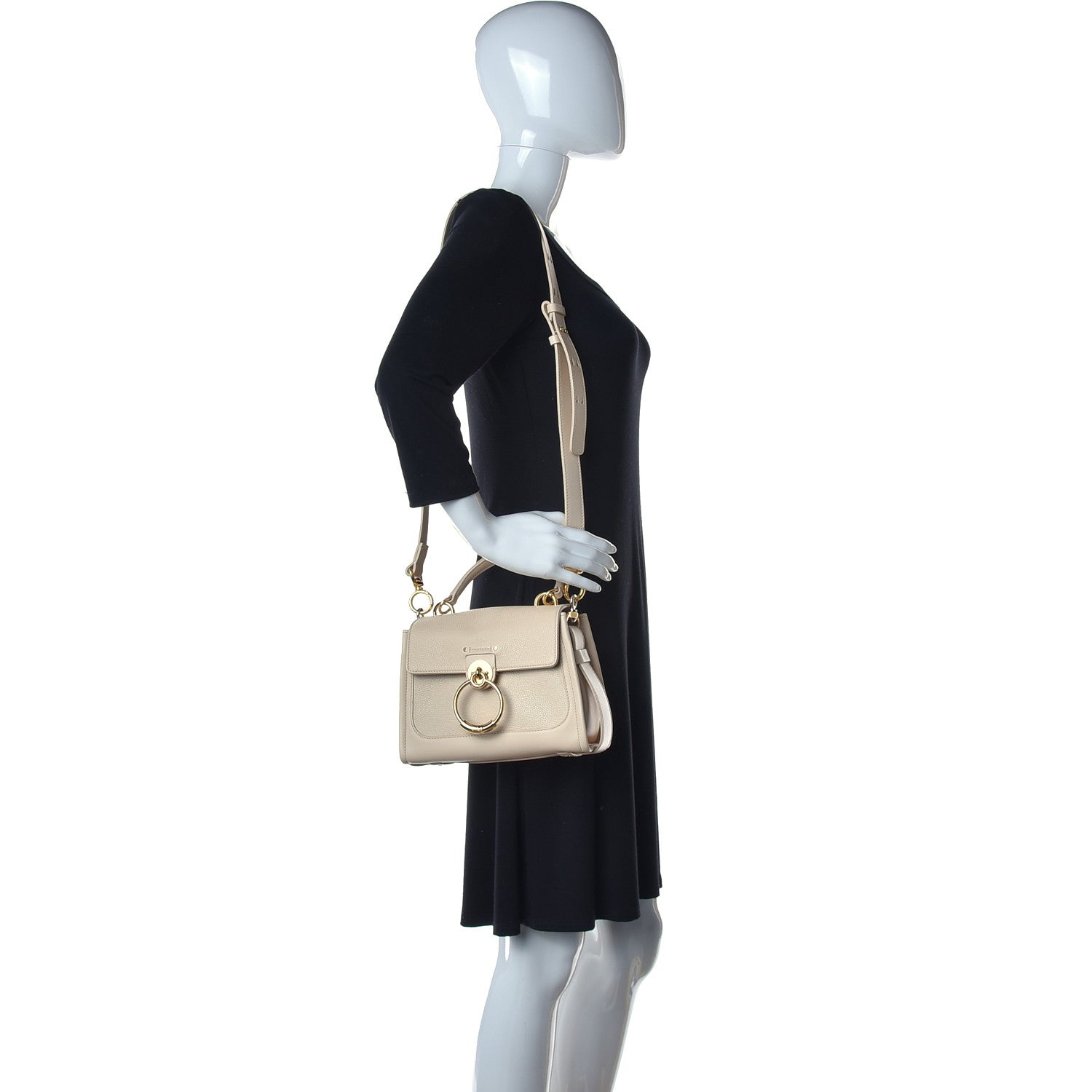 Chloe Calfskin Mini Tess Day Bag Sweet Beige 2 of 16