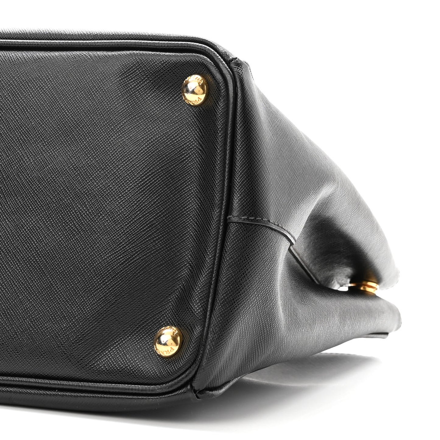 Saffiano Large Galleria Double Zip Tote Black