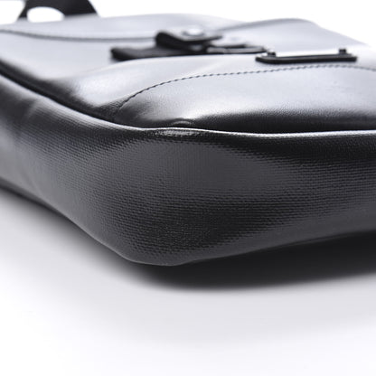 Saint Laurent Coated Canvas Rivington Race Pouch Black 8 of 9