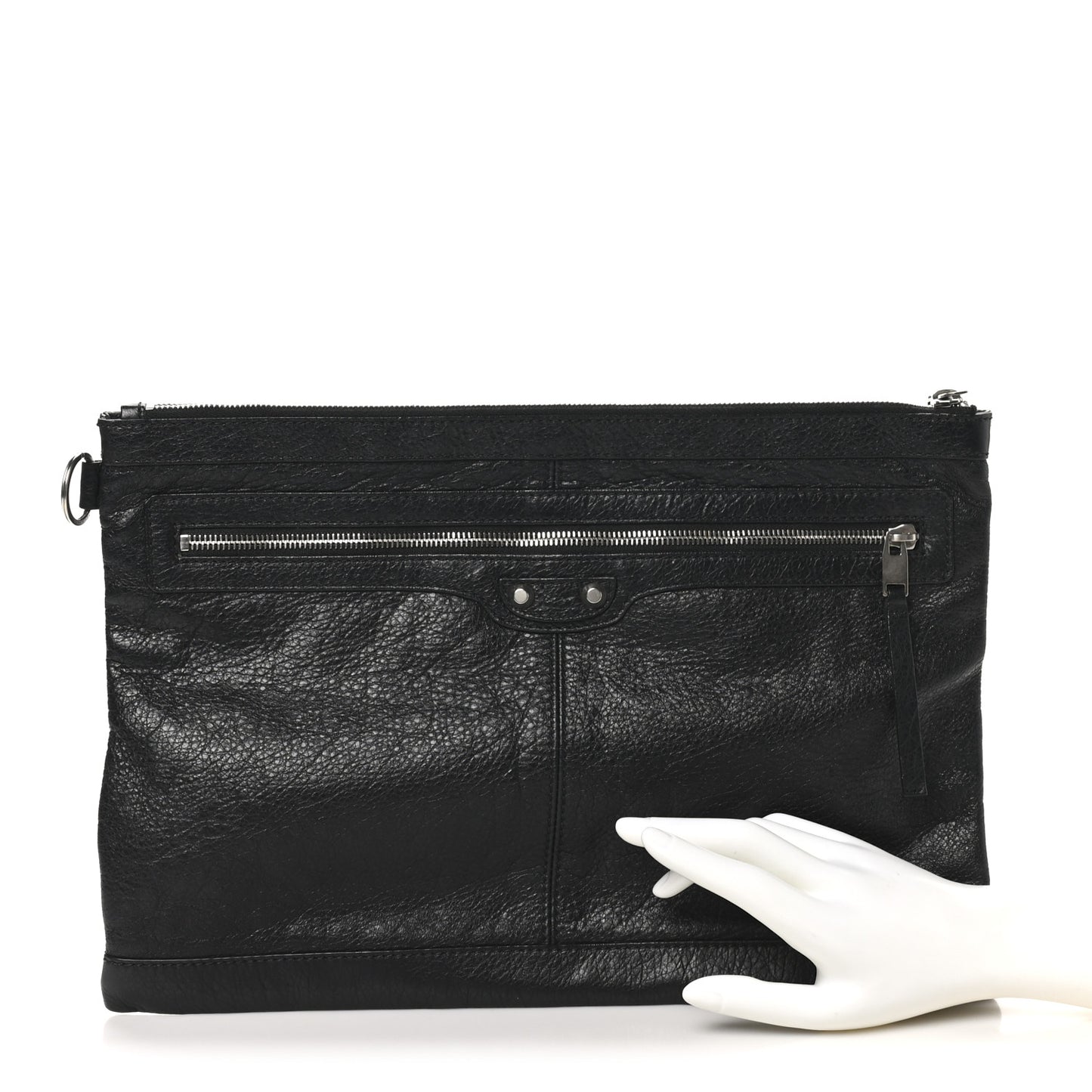 Agneau Arena Classic Hardware Large Clip Black