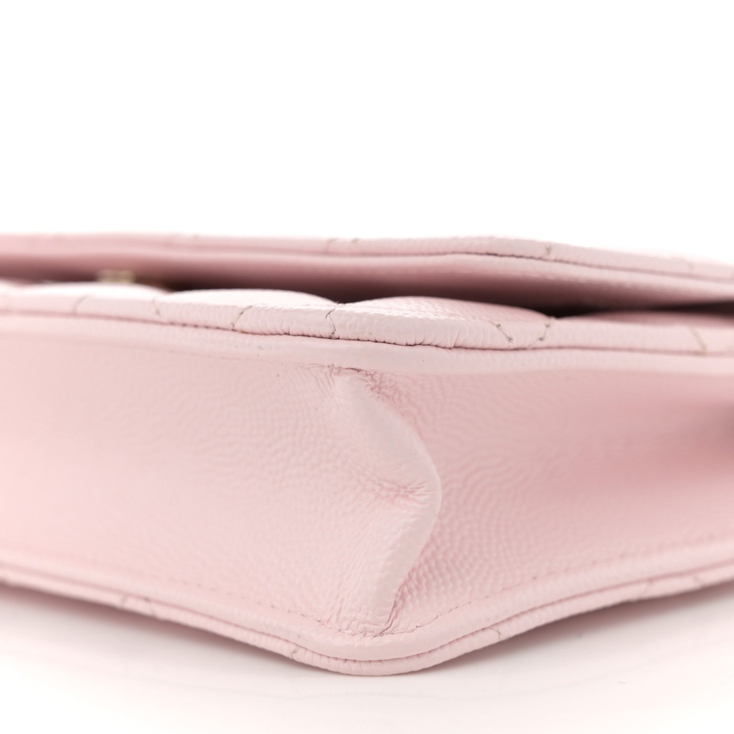 Chanel Caviar Quilted Wallet on Chain WOC Light Pink 10 of 10