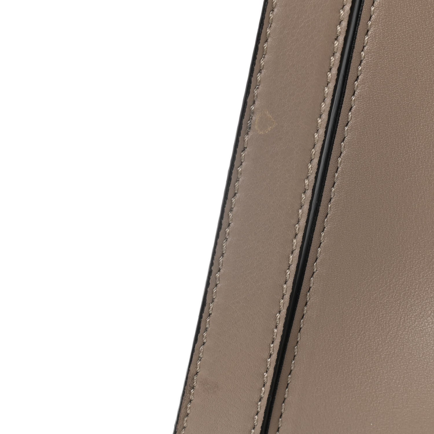 Fendi Vitello Tahiti Burro Medium Peekaboo Iconic Essentially Satchel Tortora Black 17 of 22