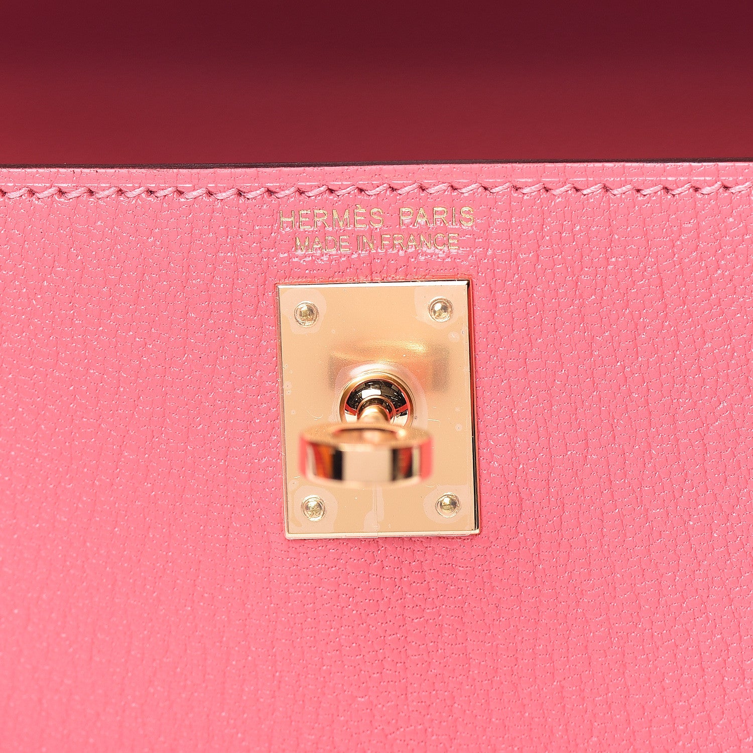 Hermes Chevre Mysore Mini Kelly Sellier 20 Rose Lipstick 25 of 31