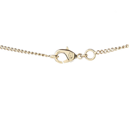 Chanel Crystal CC Flower Pendant Necklace Gold 4 of 5