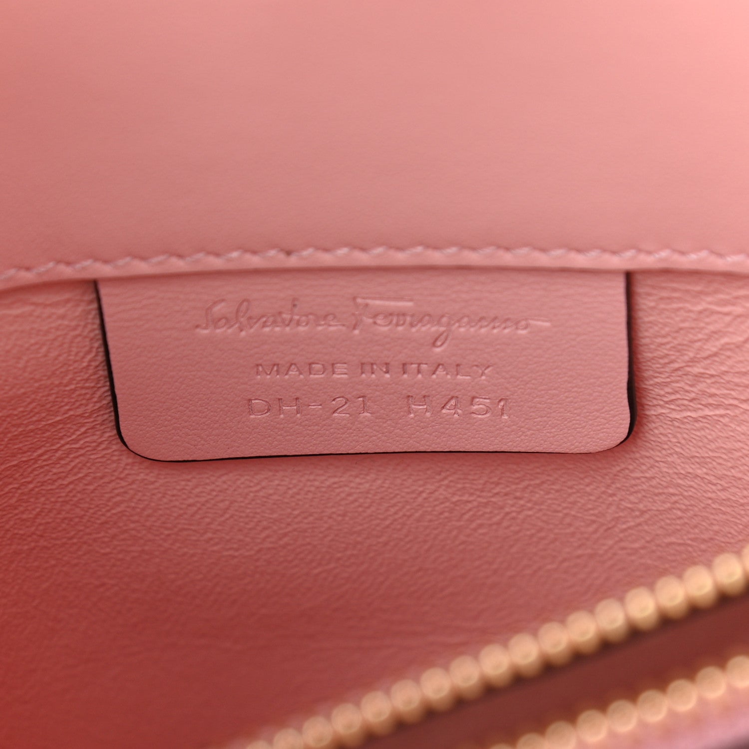 Salvatore Ferragamo Calfskin Studio Top Handle Bag Black Pink 7 of 10