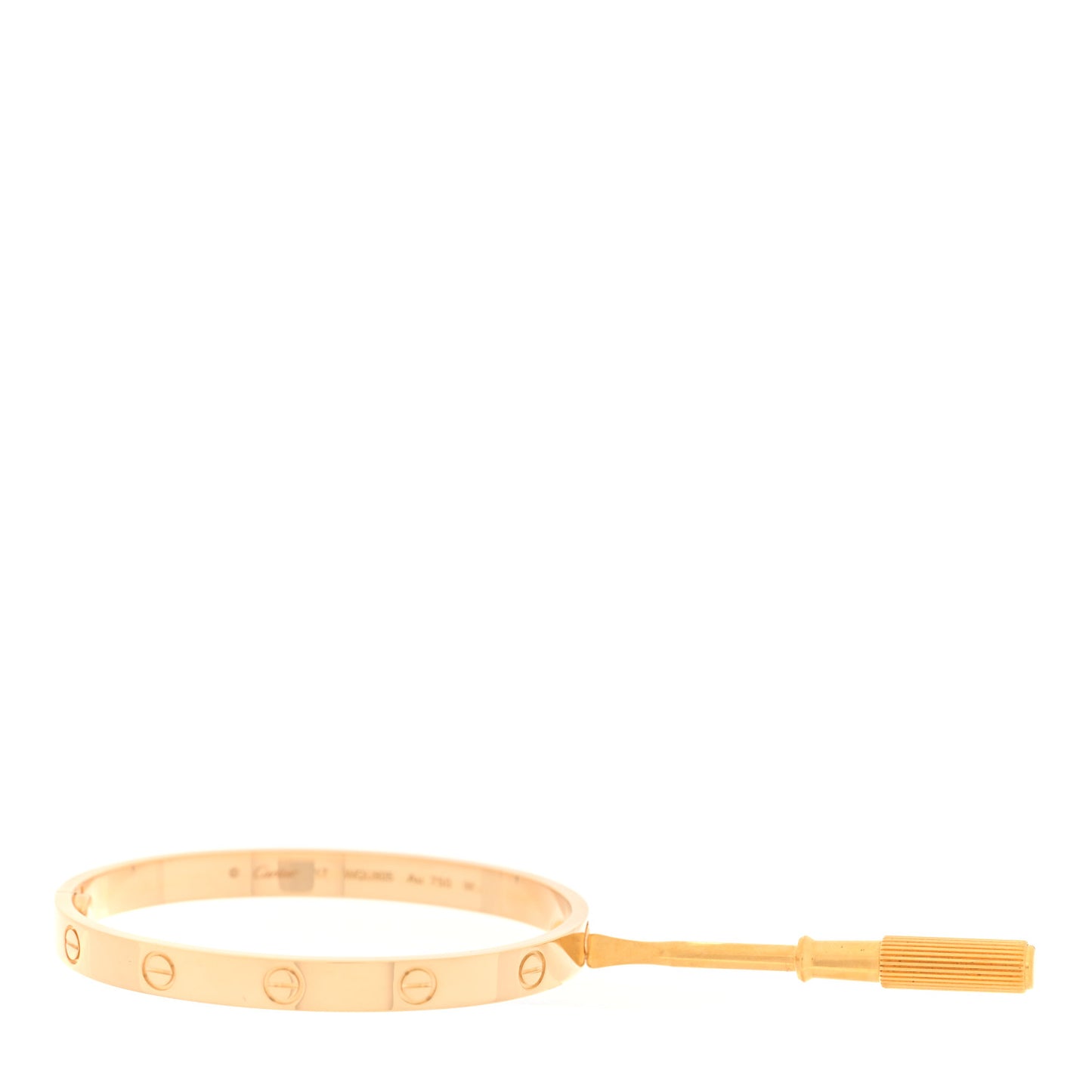 18K Yellow Gold LOVE Bracelet 17