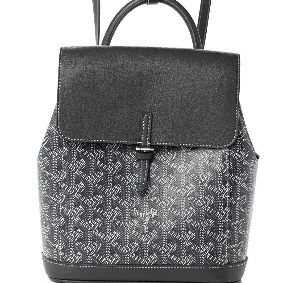 Goyardine Calfskin Mini Alpin Backpack Grey