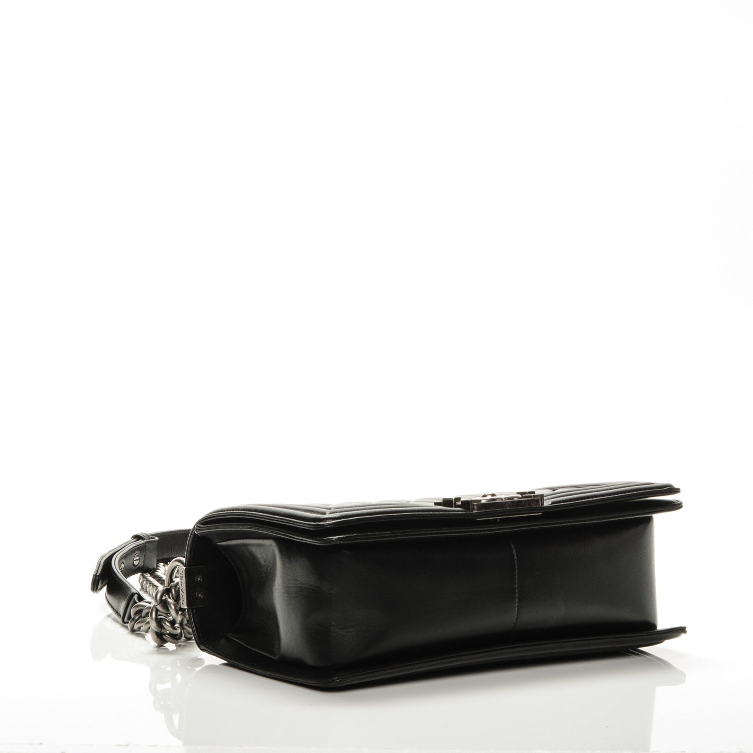 Chanel Lambskin Quilted Medium Boy Flap Black 4 of 8