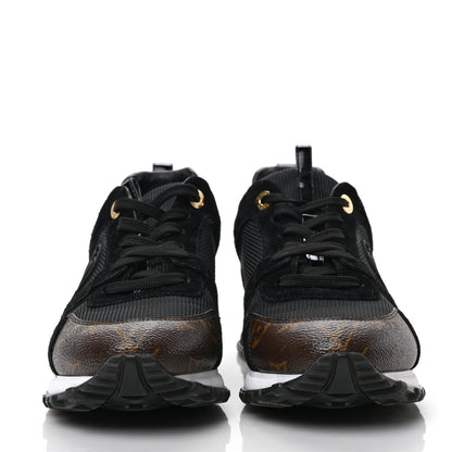 Louis Vuitton Suede Monogram Run Away Sneakers 39.5 Black 2 of 7