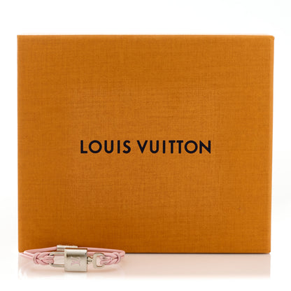 Louis Vuitton Calfskin LV Padlock Bracelet Pink 5 of 5