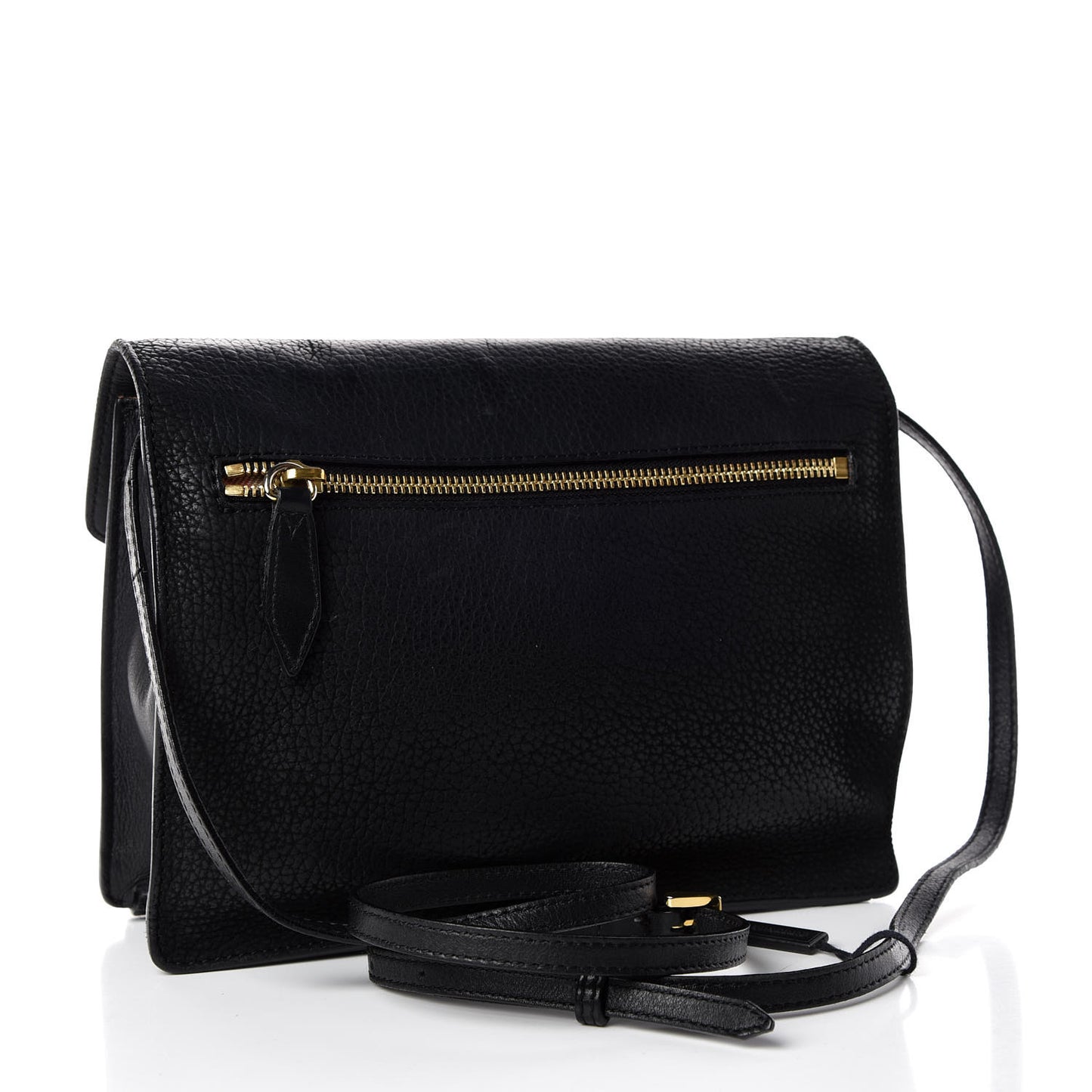 Grainy Nubuck Small Macken Crossbody Bag Black