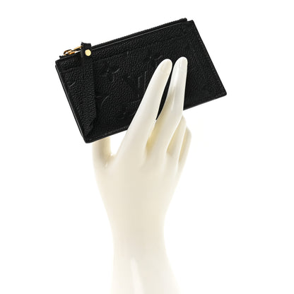 Louis Vuitton Empreinte Zipper Card Holder Black 2 of 7