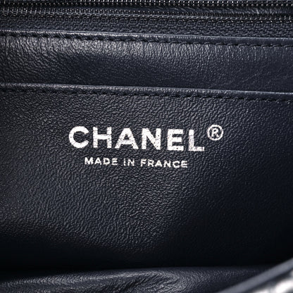 Chanel Jersey Quilted Camellia 2.55 Reissue Mini Flap Black White 6 of 12