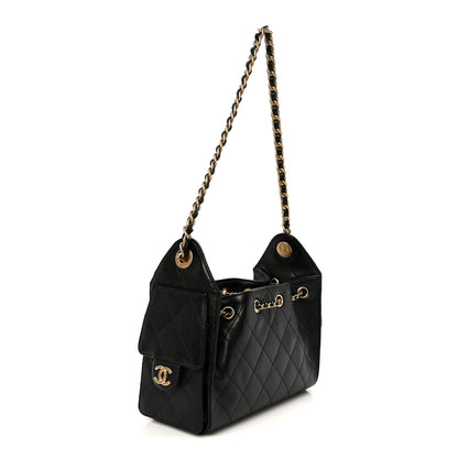 Chanel Caviar Quilted Mini Chanel 25 Handbag Black 3 of 11