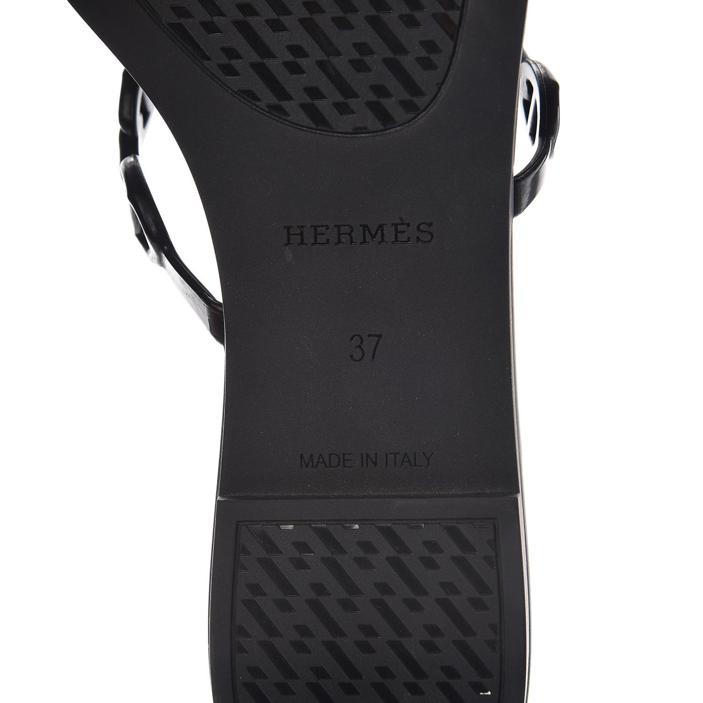 Rubber Chaine d'Ancre Rivage Sandals 37 Black