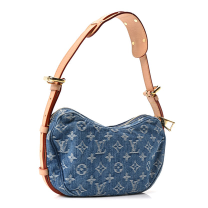 Louis Vuitton Monogram Denim Croissant MM Blue 4 of 10