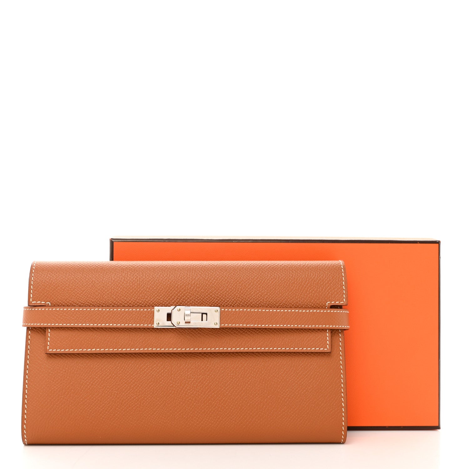 Hermes Epsom Kelly Longue Wallet Gold 8 of 8