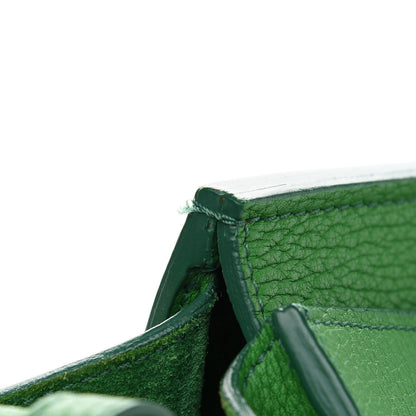 Celine Crisped Calfskin Small Tie Knot Tote Grass Green 10 of 14