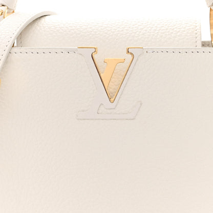 Louis Vuitton Taurillon Capucines BB Snow 7 of 9