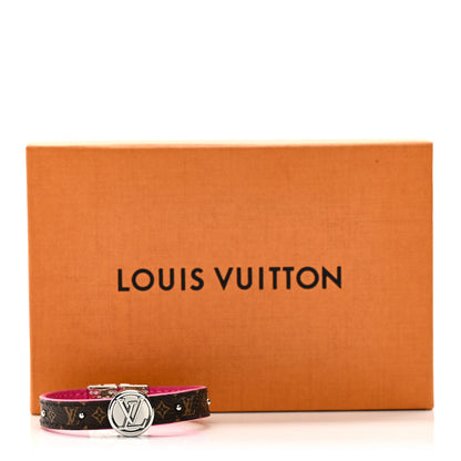 Louis Vuitton Monogram LV Circle Reversible Bracelet 17 Rose Falbala 7 of 7