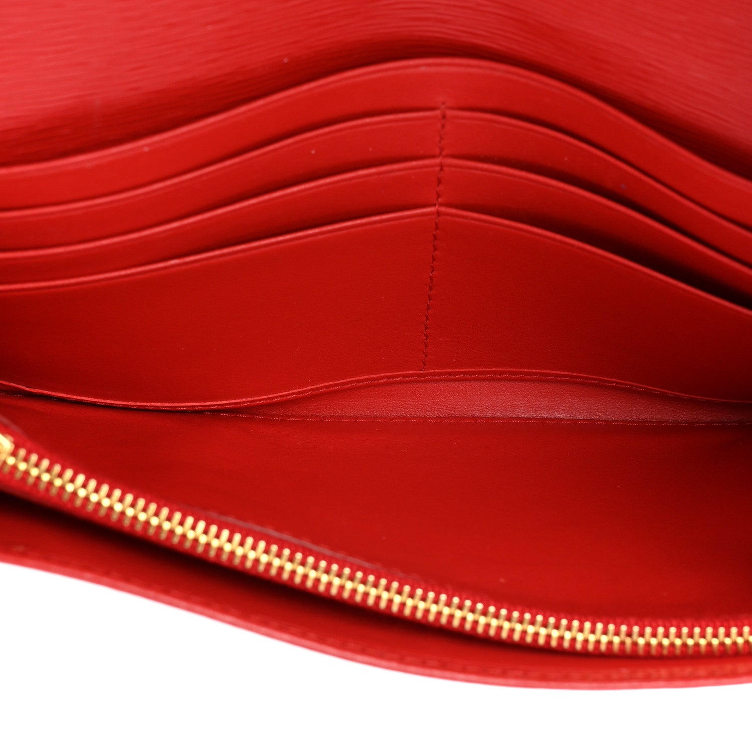 Prada Vitello Move Metal Oro Chain Wallet Lacca 7 of 27