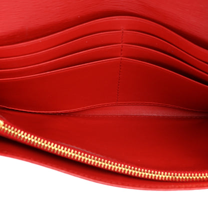 Prada Vitello Move Metal Oro Chain Wallet Lacca 7 of 27