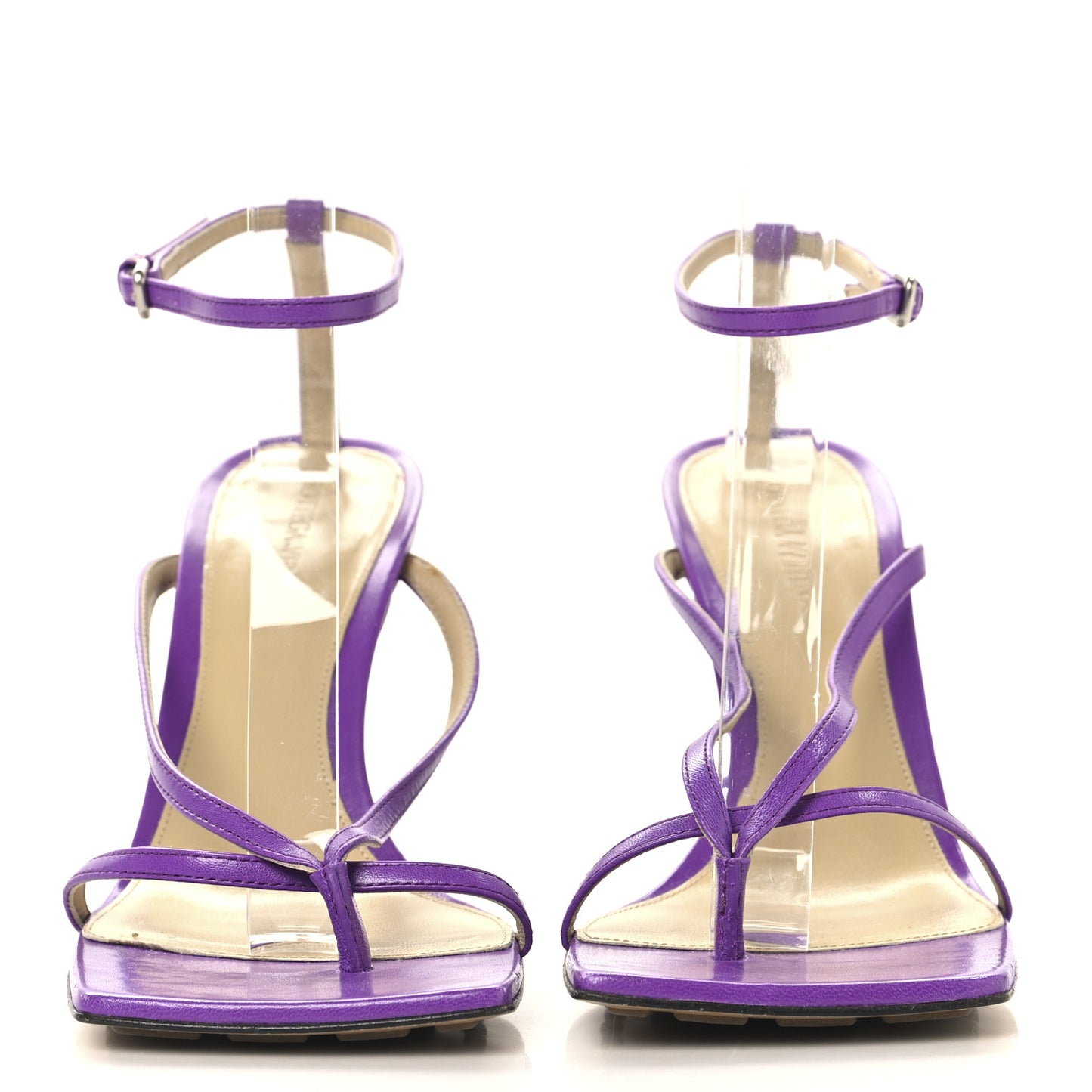 Lambskin Studded Stretch Multi Strap 90mm Sandals 39 Clematis 39 Clematis