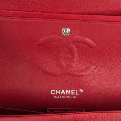 Chanel Caviar Quilted Medium Double Flap Red 7 of 8