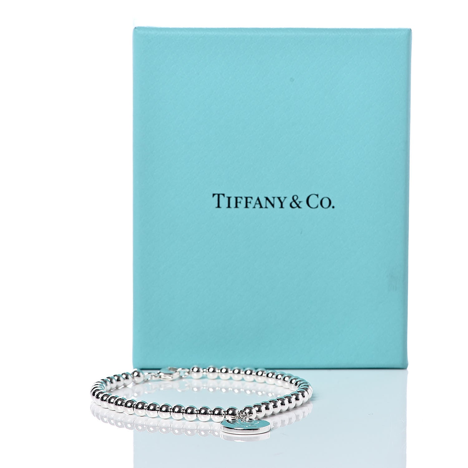 Tiffany Sterling Silver Paloma Picasso Bead Loving Heart Tag Bracelet 5 of 5