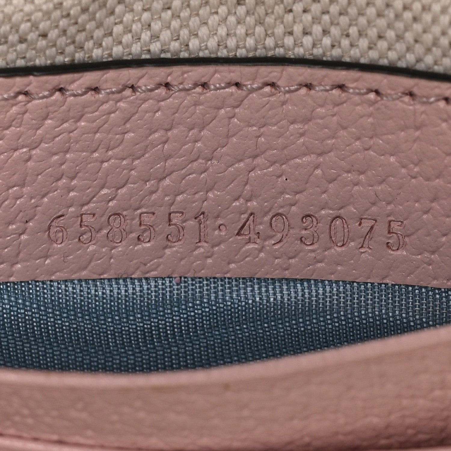 Gucci Monogram Jumbo GG Textured Dollar Calfskin Mini Ophidia Half Moon Hobo Beige Perfect Pink 6 of 9