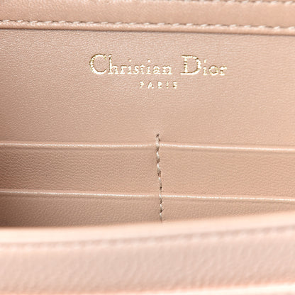 Christian Dior Grained Calfskin Diorama Wallet on Chain Pouch Nude 8 of 10