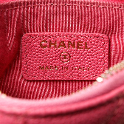 Chanel Caviar Quilted Small Cosmetic Case Pink 5 of 7
