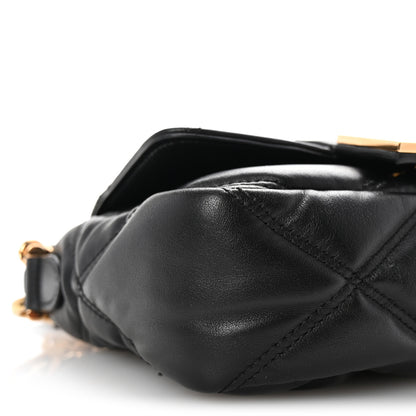 Versace Calfskin Quilted Medusa Small Top Handle Shoulder Bag Black 8 of 9