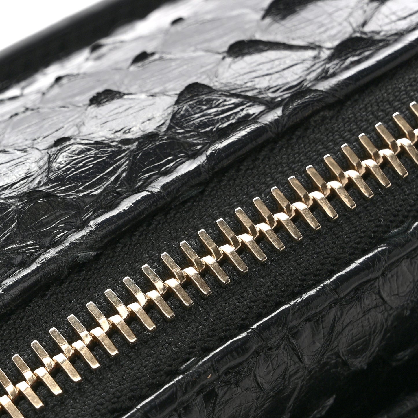 Snakeskin Waist Bag Black