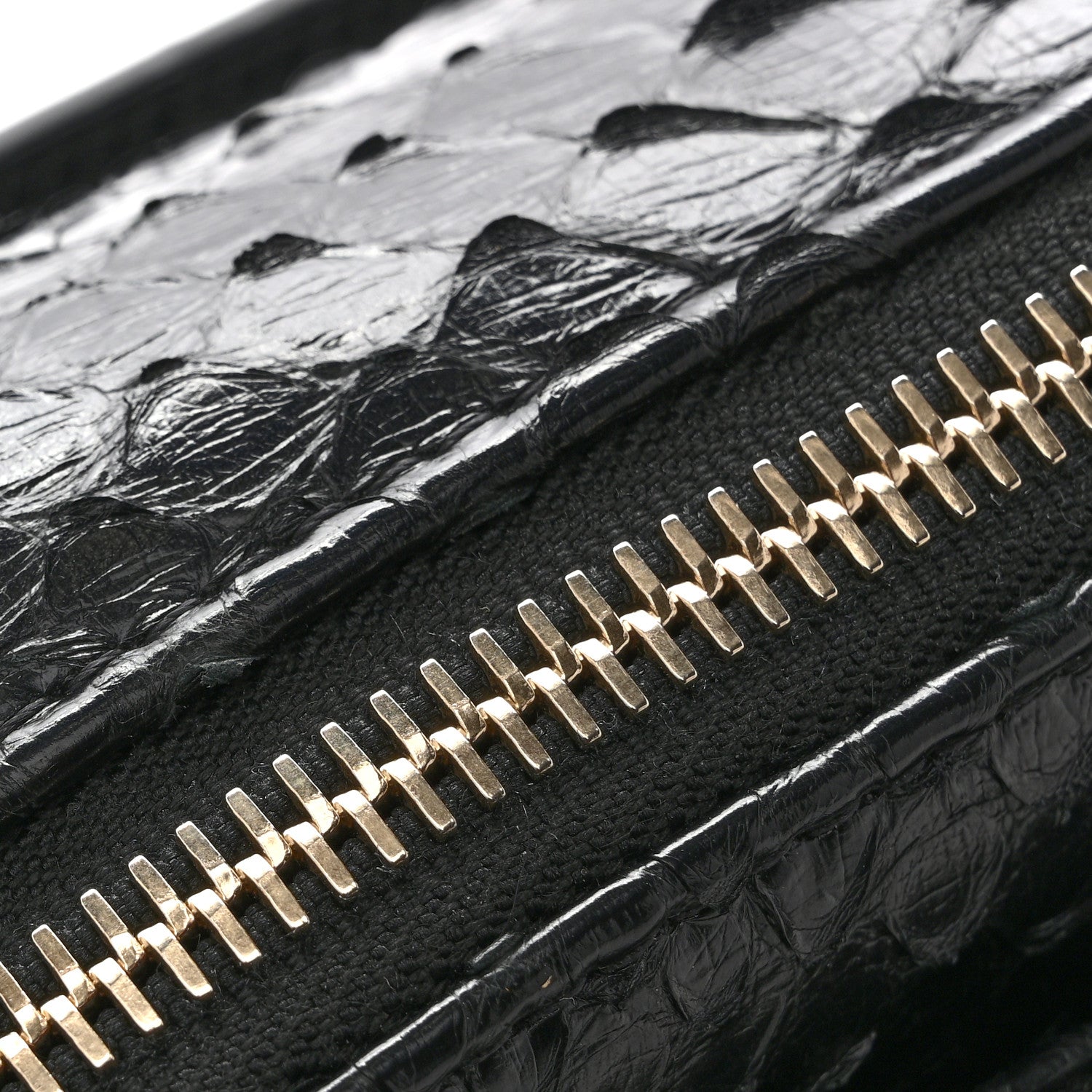 Chanel Snakeskin Waist Bag Black 13 of 15