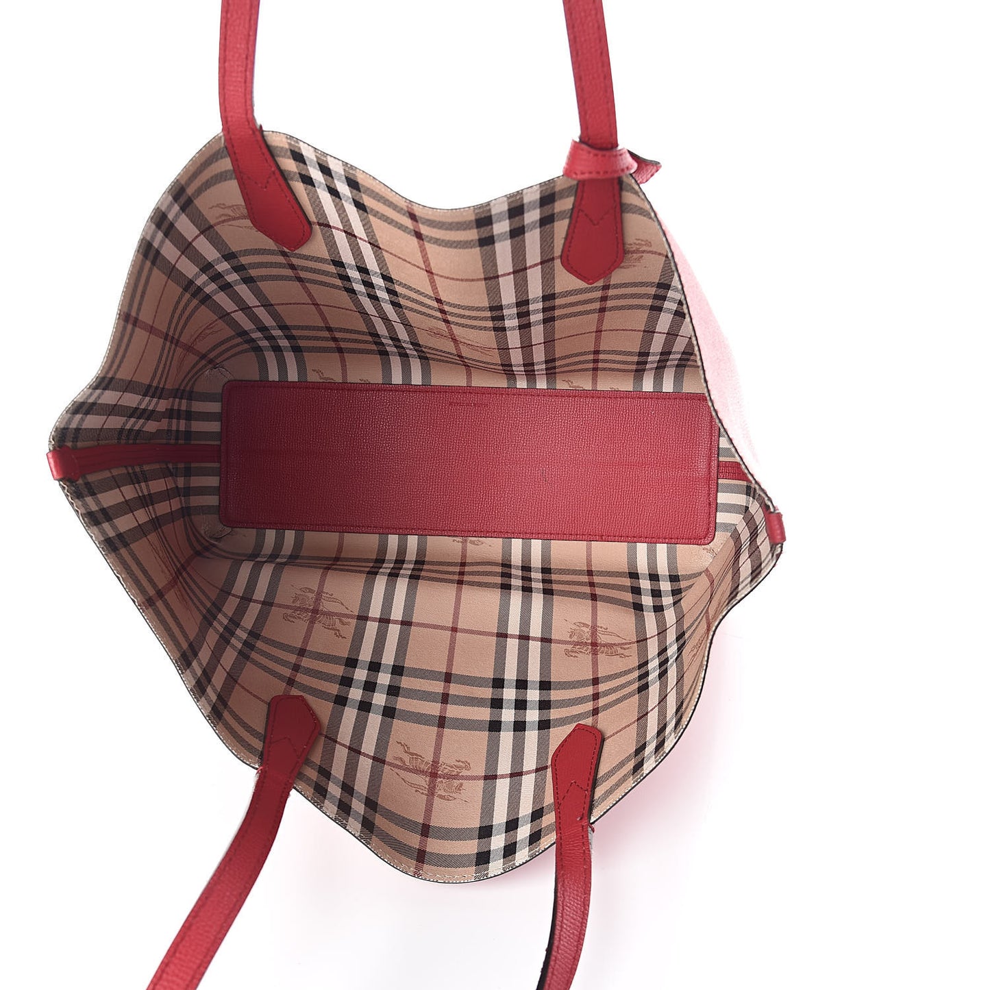 Haymarket Check Reversible Tote Red