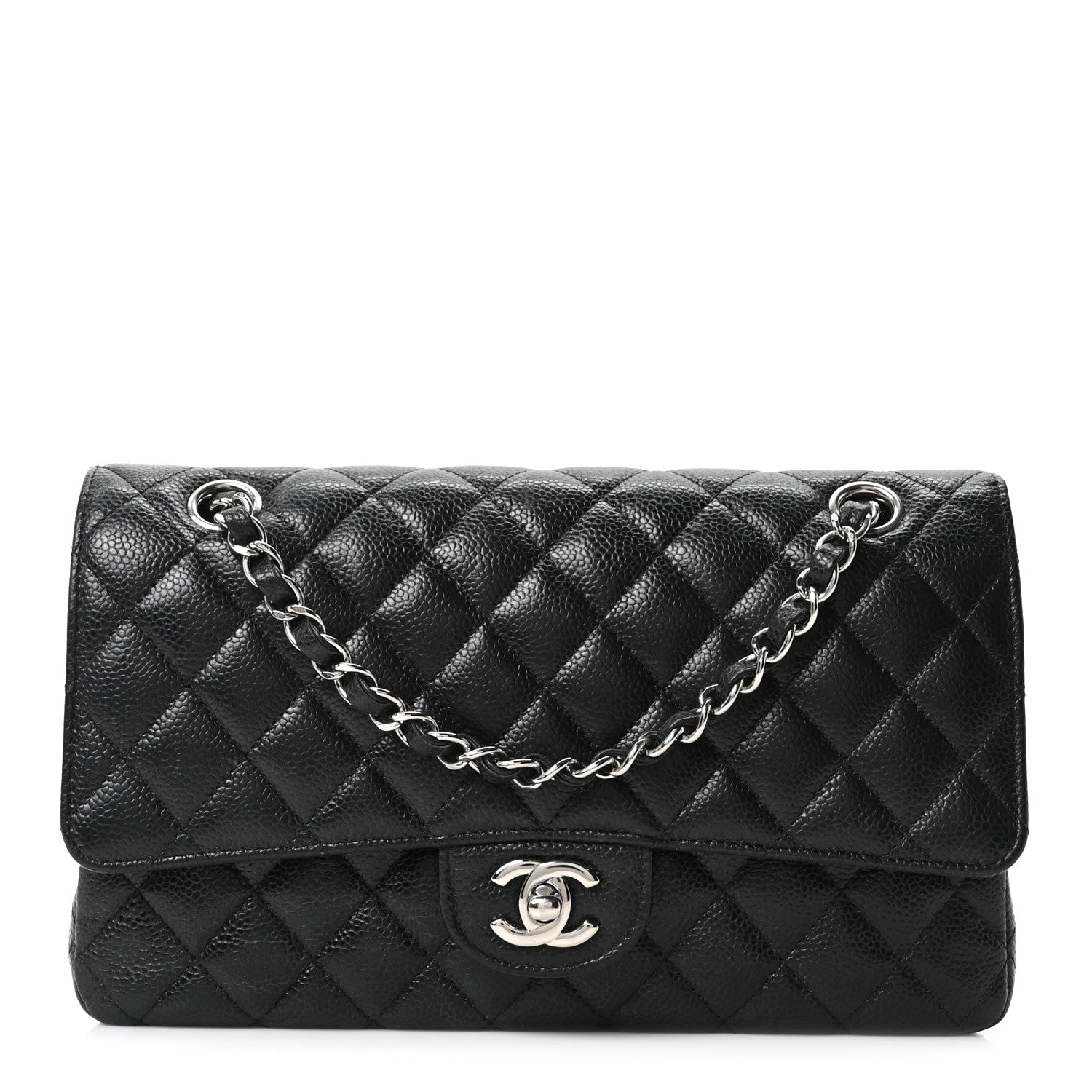 Chanel Caviar Quilted Medium Double Flap Black 1 of 11